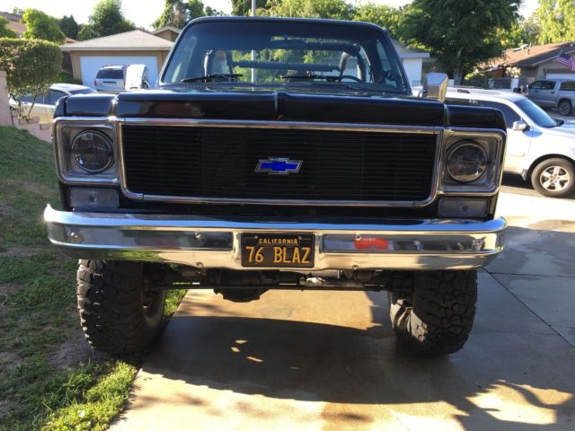 1976 Chevrolet Blazer SUV with Black interior
