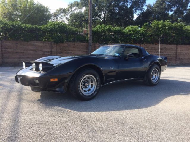 Black 1979 Chevrolet Corvette with Black interior