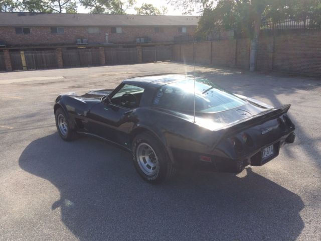 Black 1979 Chevrolet Corvette with Black interior