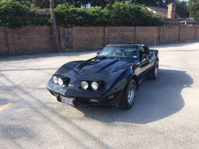 Black 1979 Chevrolet Corvette with Black interior