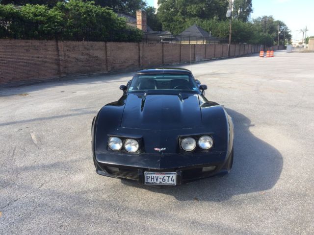 Black 1979 Chevrolet Corvette with Black interior
