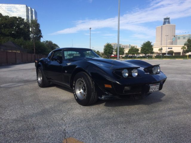 Black 1979 Chevrolet Corvette with Black interior