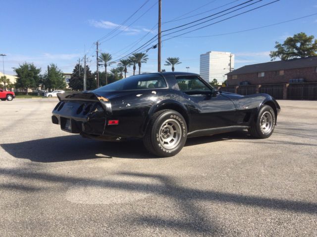 Black 1979 Chevrolet Corvette with Black interior