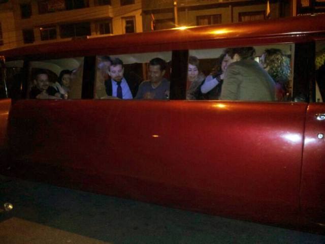 wine shell 1958 Chevrolet bel air limusine Cab & Chassis with beige interior