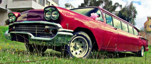 wine shell 1958 Chevrolet bel air limusine Cab & Chassis with beige interior