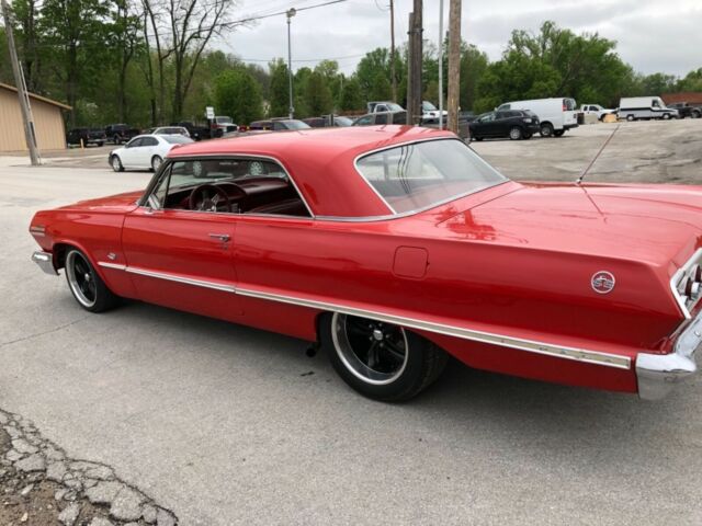 Red 1963 Chevrolet Impala with Red interior