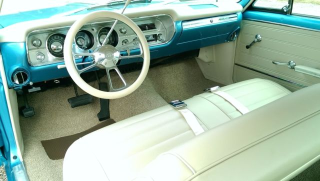 Blue 1965 Chevrolet Chevelle Coupe with Tan interior