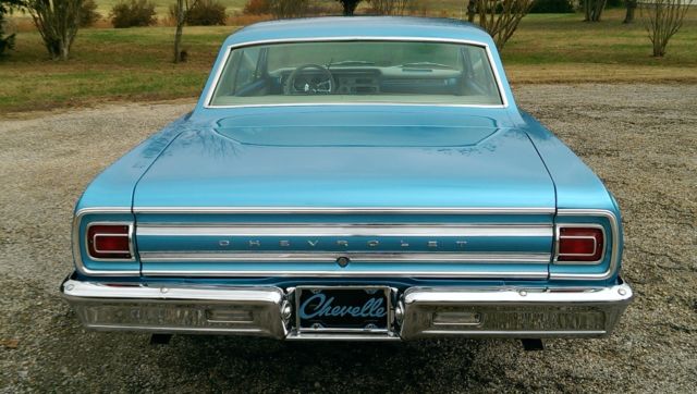 Blue 1965 Chevrolet Chevelle Coupe with Tan interior