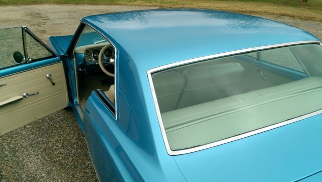 Blue 1965 Chevrolet Chevelle Coupe with Tan interior