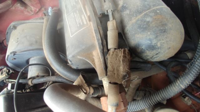 Red 1990 Ford Ranger Standard Cab Pickup with Red interior