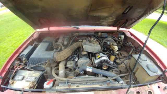 Red 1990 Ford Ranger Standard Cab Pickup with Red interior