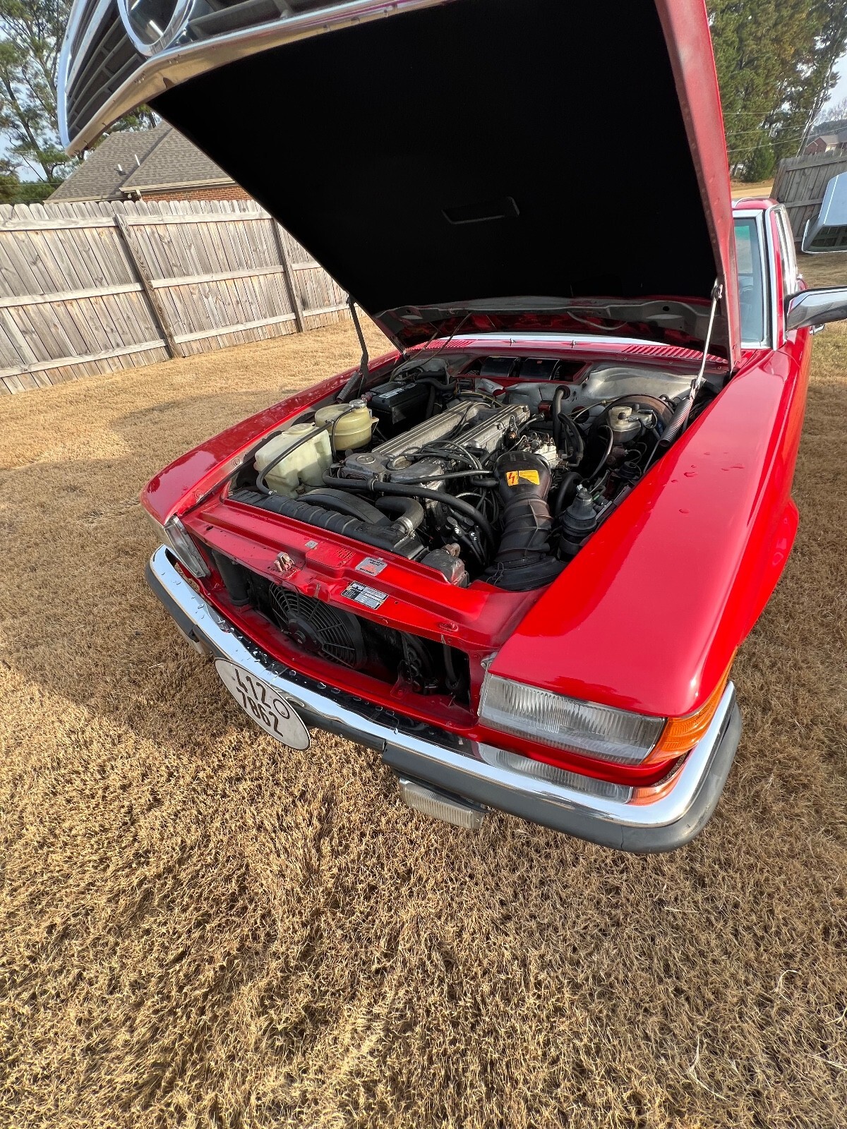 Red 1983 Mercedes-Benz 280 SL with Black interior