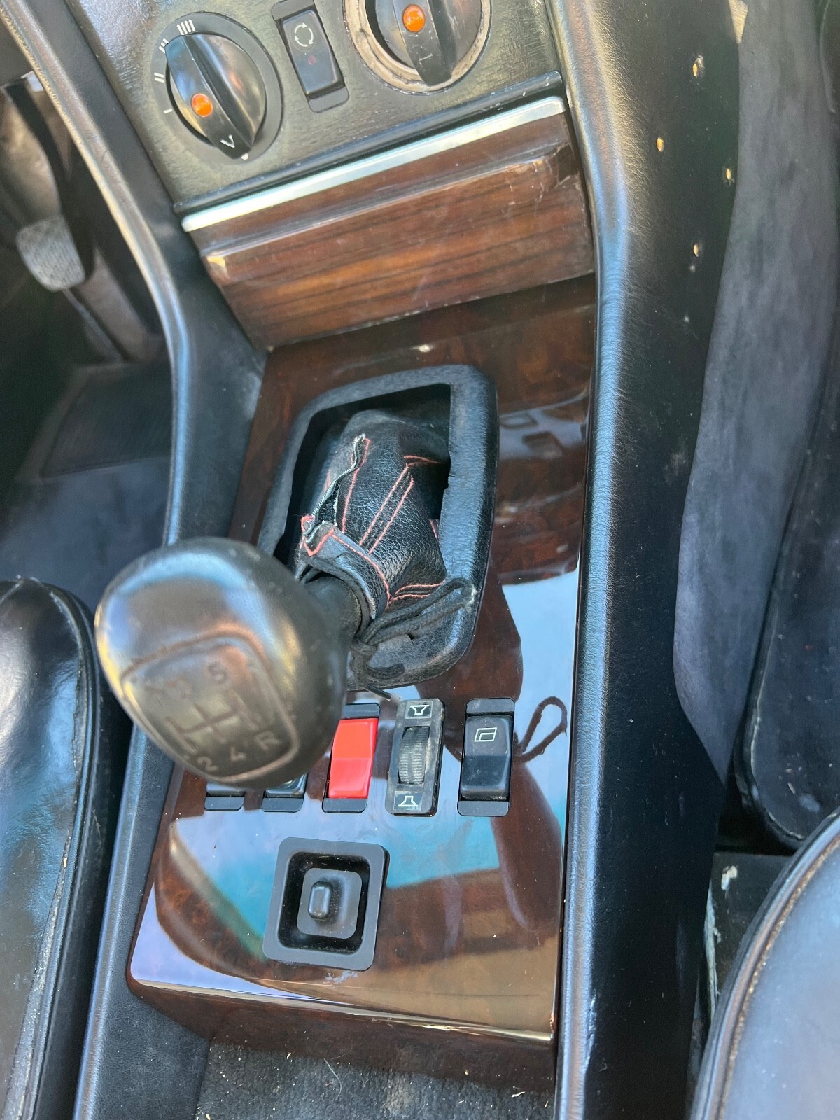 Red 1983 Mercedes-Benz 280 SL with Black interior