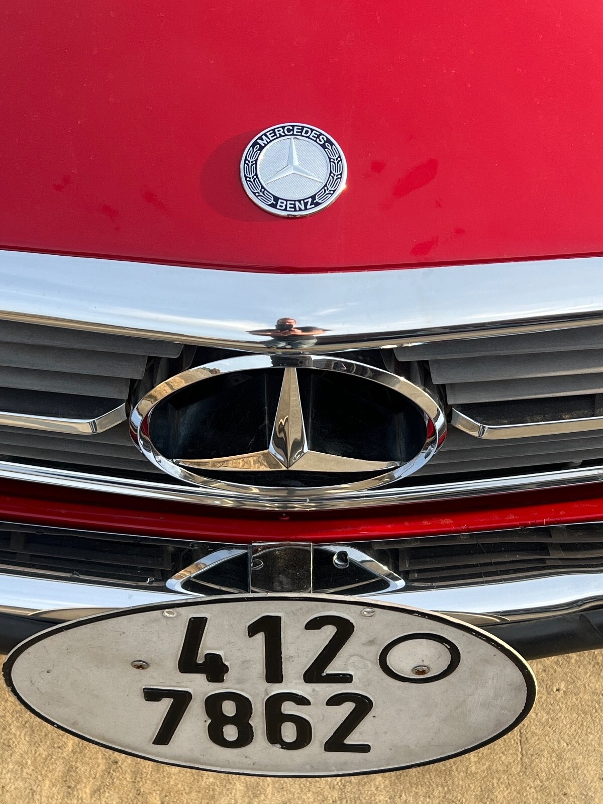 Red 1983 Mercedes-Benz 280 SL with Black interior