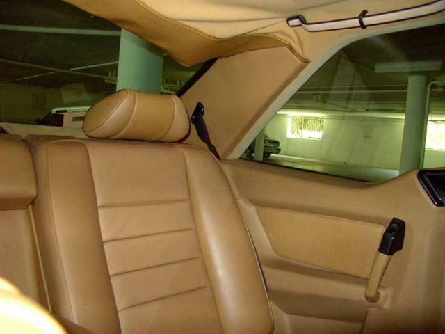Blue 1984 Mercedes-Benz 500-Series Coupe with Tan interior