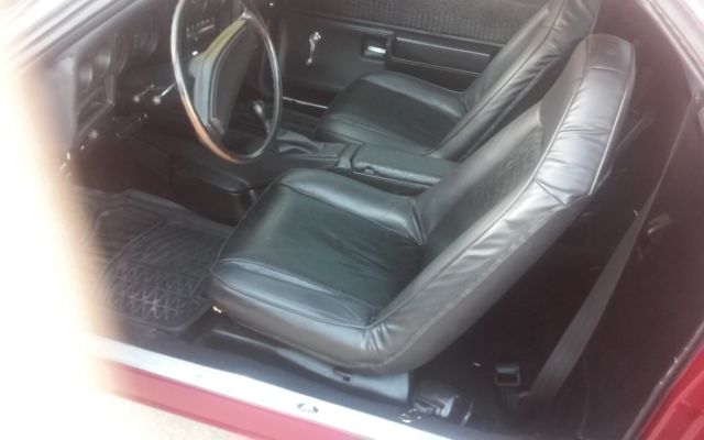 RED(PINSTRIPPING) 1974 Chevrolet El Camino SUPER SPORT with BLACK interior