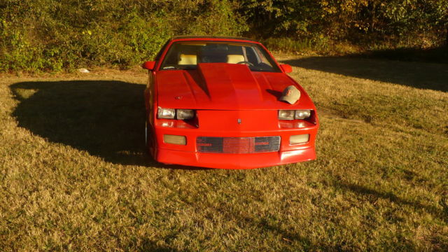Red 1992 Chevrolet Camaro Hatchback with black and tan interior