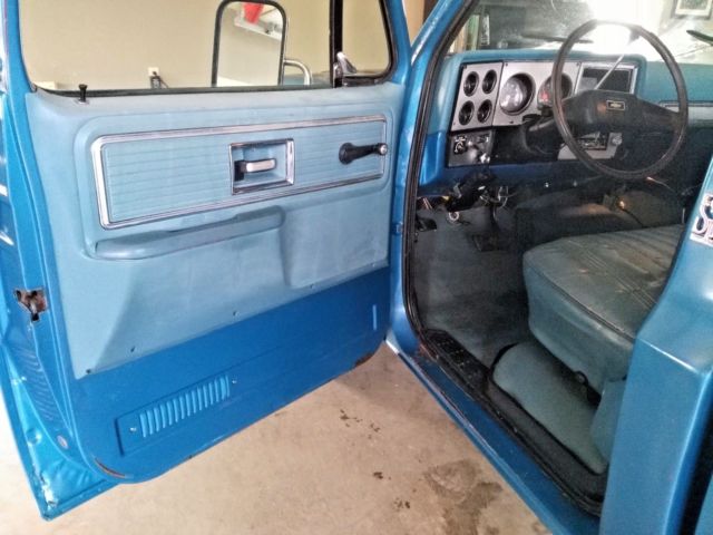 Blue 1978 Chevrolet C/K Pickup 3500 Standard Cab Pickup with Blue interior