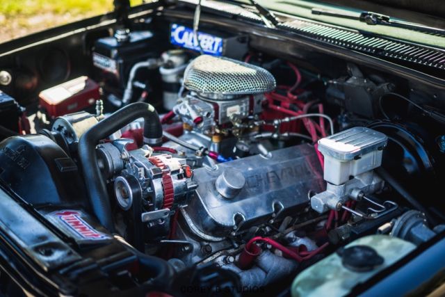 BLACK 1990 Chevrolet SS PICK UP with RED interior