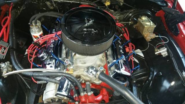 Red 1971 Chevrolet Chevelle Coupe with Black interior