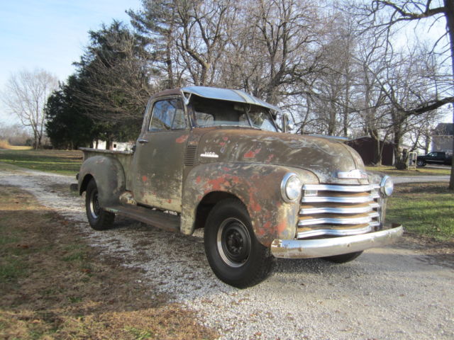 Custom Patina 1953 Chevrolet Other Pickups Shortbed 3100 Model with Cream - Gray interior
