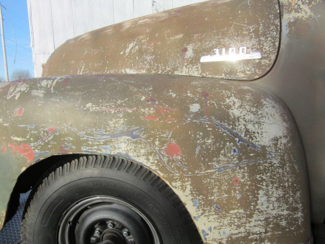 Custom Patina 1953 Chevrolet Other Pickups Shortbed 3100 Model with Cream - Gray interior