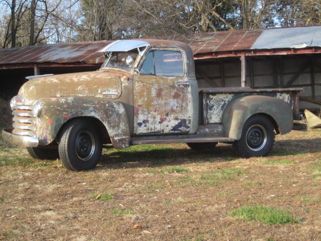 Custom Patina 1953 Chevrolet Other Pickups Shortbed 3100 Model with Cream - Gray interior