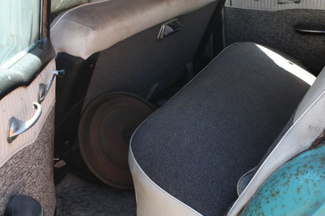 Green 1956 Chevrolet Classic with Gray interior