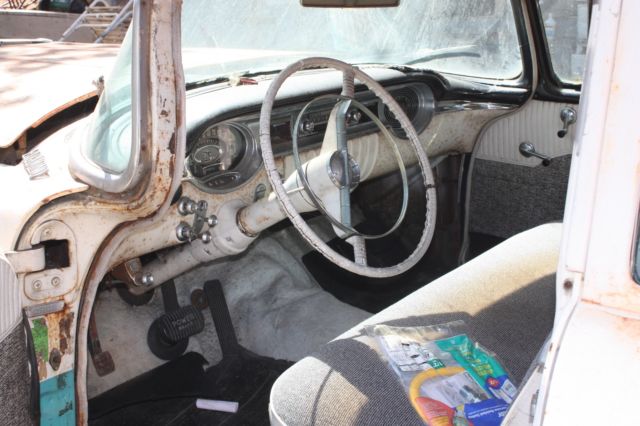 Green 1956 Chevrolet Classic with Gray interior