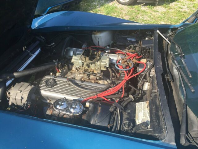 Blue 1973 Chevrolet Corvette Coupe with Blue interior