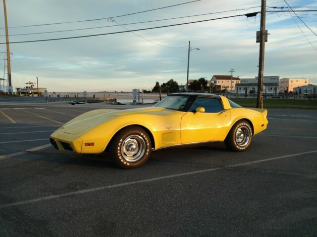 Yellow 1979 Chevrolet Corvette Coupe with Black interior