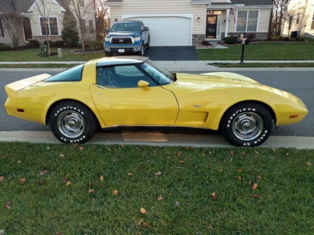 Yellow 1979 Chevrolet Corvette Coupe with Black interior