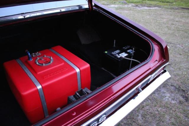 Burgundy 1969 Chevrolet Nova with Red interior