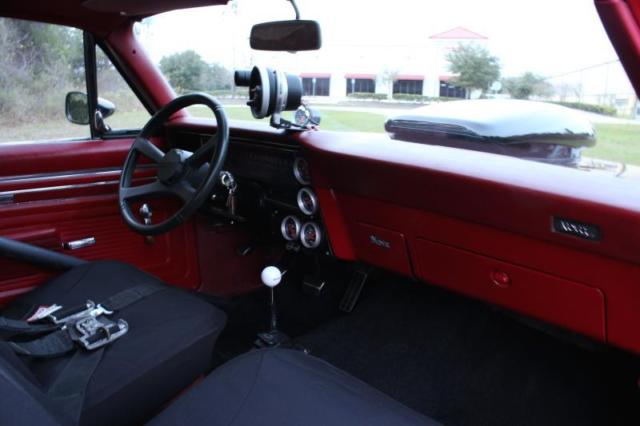 Burgundy 1969 Chevrolet Nova with Red interior