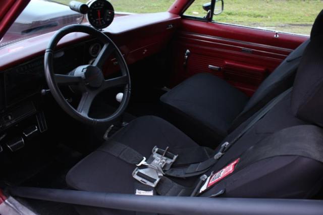 Burgundy 1969 Chevrolet Nova with Red interior