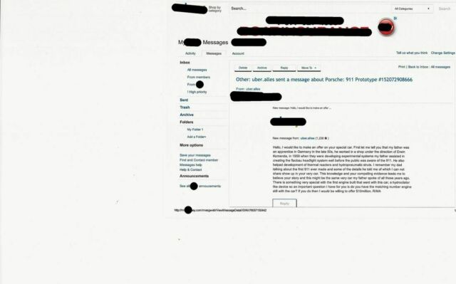 Silver 1970 Porsche 911 Convertible with Black interior