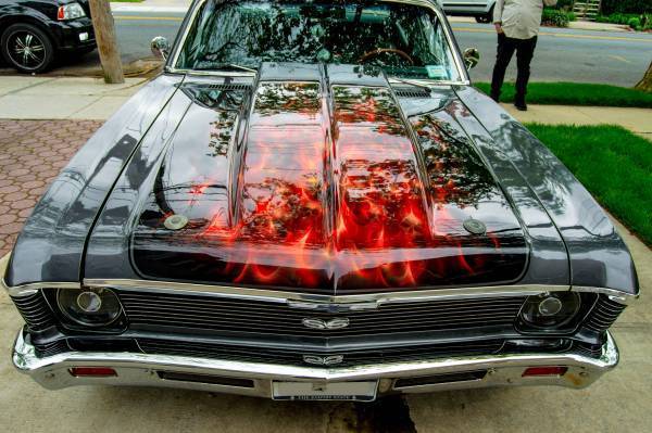 Gray 1969 Chevrolet Nova Coupe with Black interior