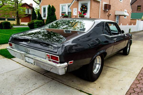 Gray 1969 Chevrolet Nova Coupe with Black interior
