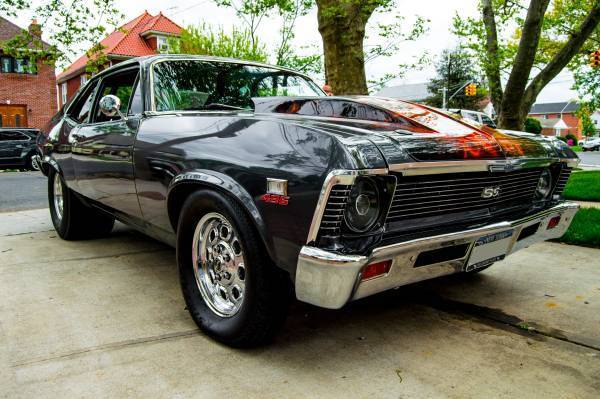 Gray 1969 Chevrolet Nova Coupe with Black interior