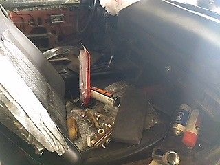Unpainted 1971 Chevrolet Camaro Coupe with Green and black interior