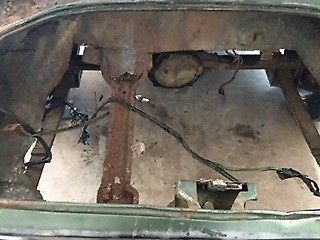 Unpainted 1971 Chevrolet Camaro Coupe with Green and black interior
