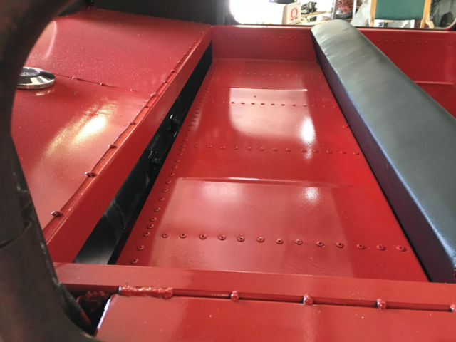 Rust 1930 Ford Model A with Red interior