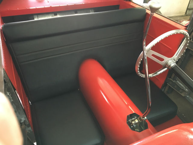 Rust 1930 Ford Model A with Red interior