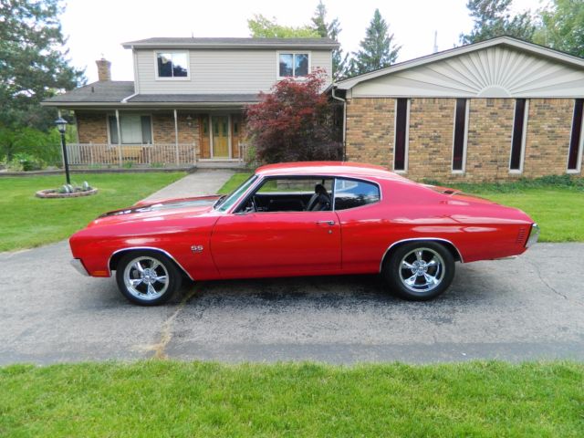 Red 1970 Chevrolet Chevelle Coupe