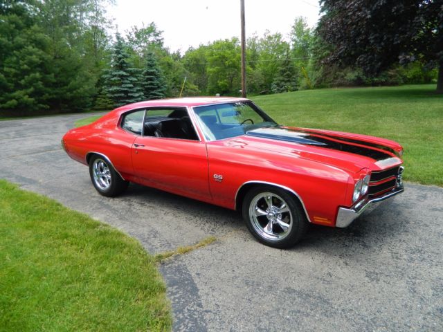 Red 1970 Chevrolet Chevelle Coupe