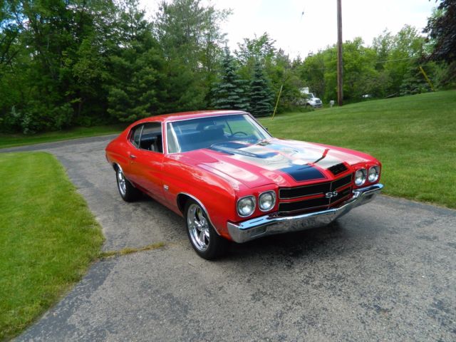 Red 1970 Chevrolet Chevelle Coupe