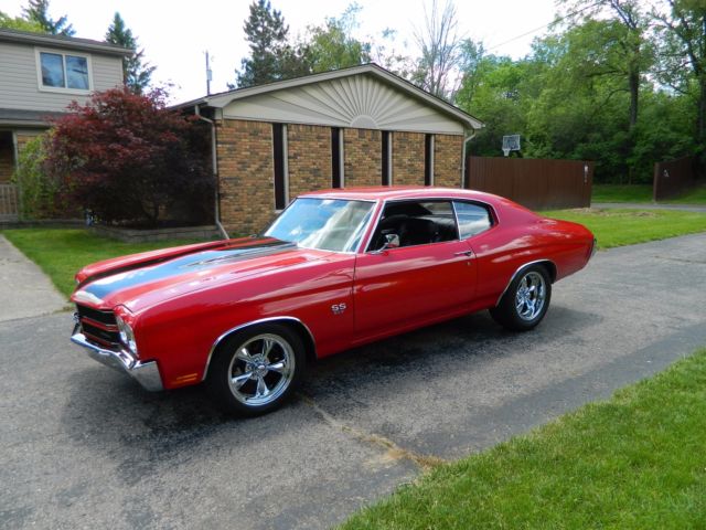 Red 1970 Chevrolet Chevelle Coupe