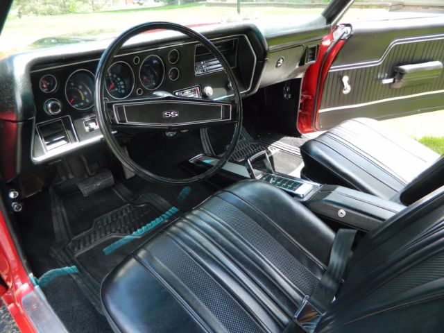 Red 1970 Chevrolet Chevelle Coupe