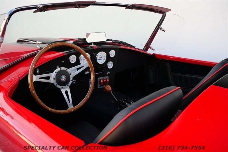 Red 1967 Shelby COBRA -- with Black interior