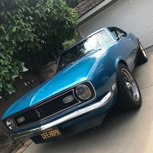Blue 1968 Chevrolet Camaro with Black interior